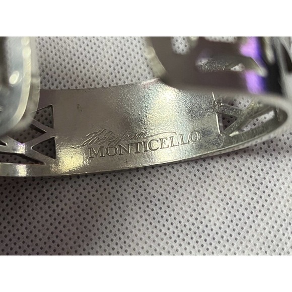 SALISBURY FINE METAL ARTISANS Monogram "KML" PEWTER CUFF BRACELET - Picture 6 of 15